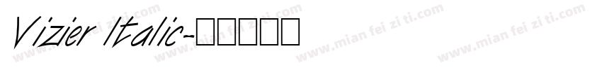 Vizier Italic字体转换
